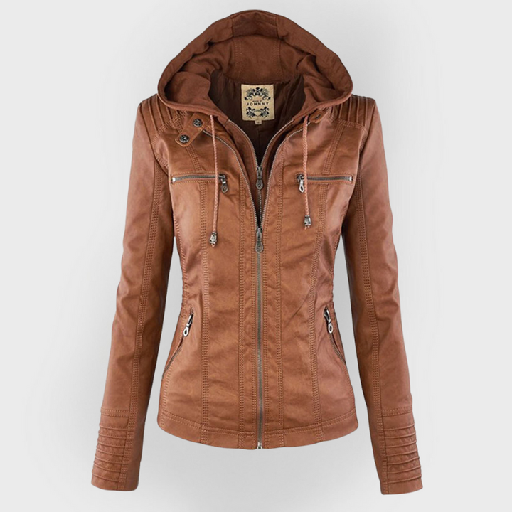 Women's Stylish Faux Leather Jacket
