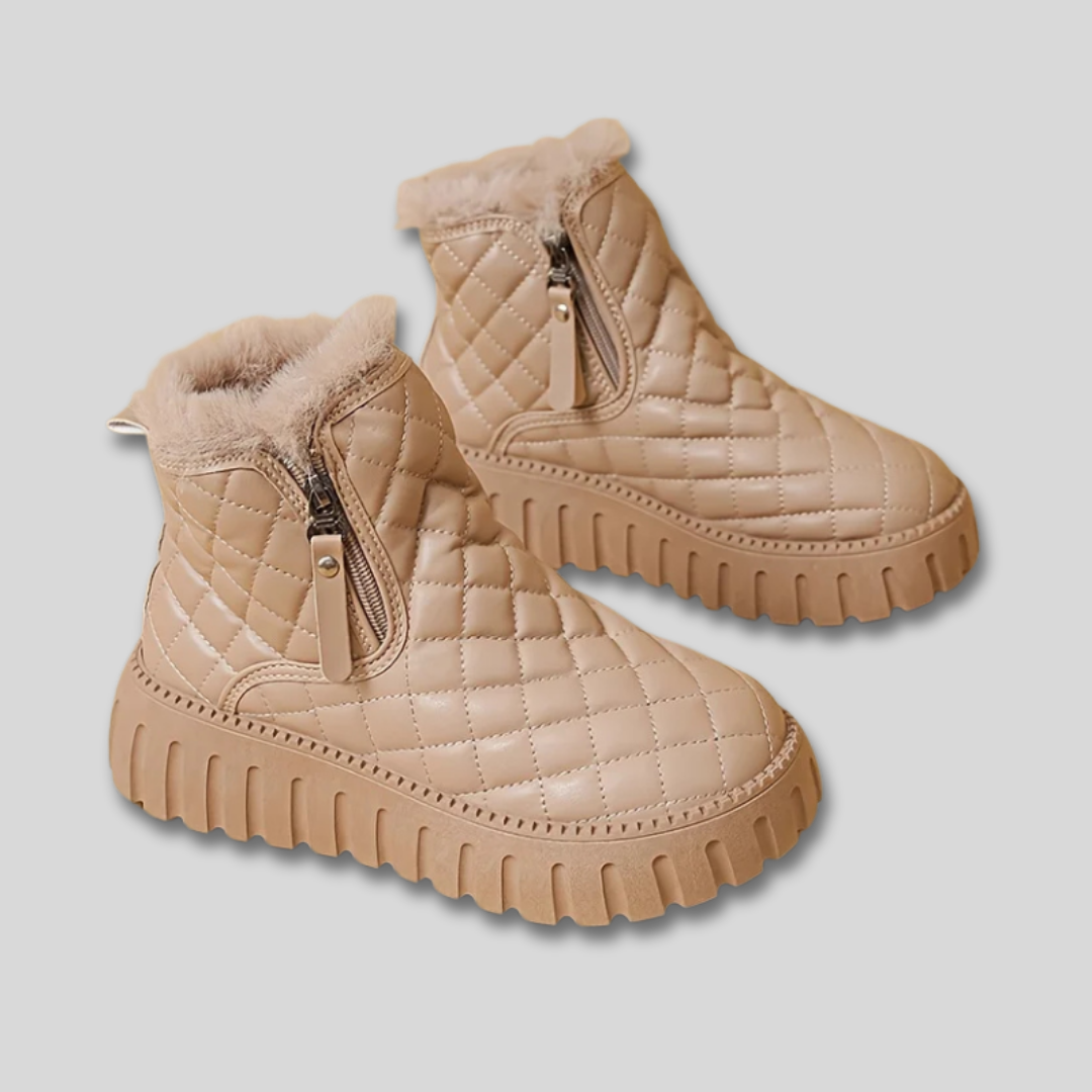 Women's Cosy Quilted Winter Ankle Boots