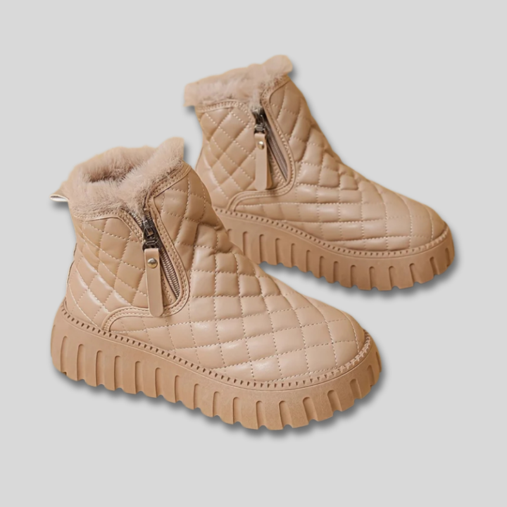 Women's Cosy Quilted Winter Ankle Boots