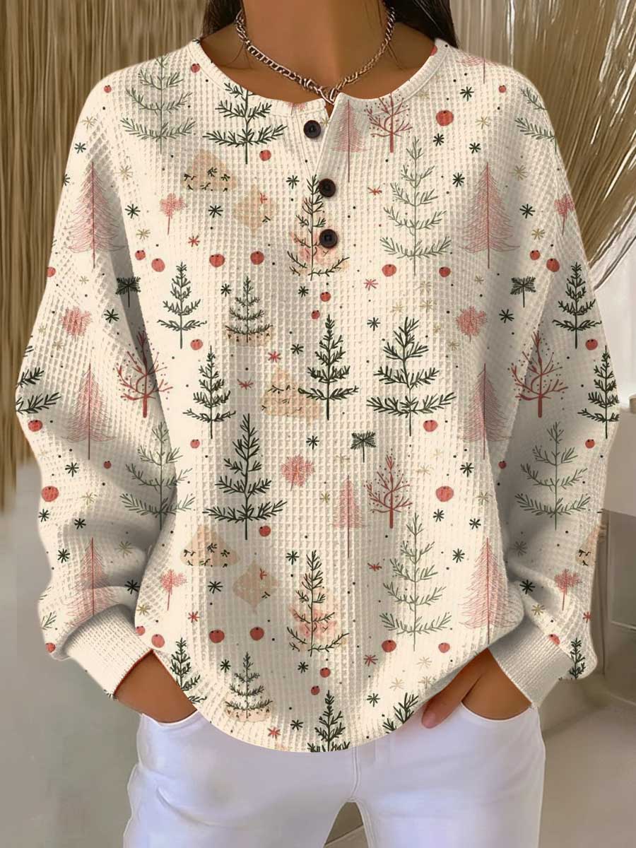 Women's Cosy Printed Knit Jumper