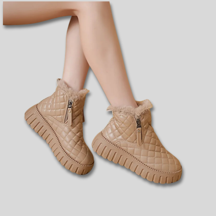 Women's Cosy Quilted Winter Ankle Boots