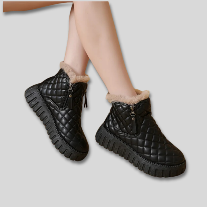 Women's Cosy Quilted Winter Ankle Boots