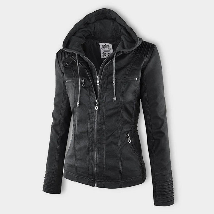 Women's Stylish Faux Leather Jacket