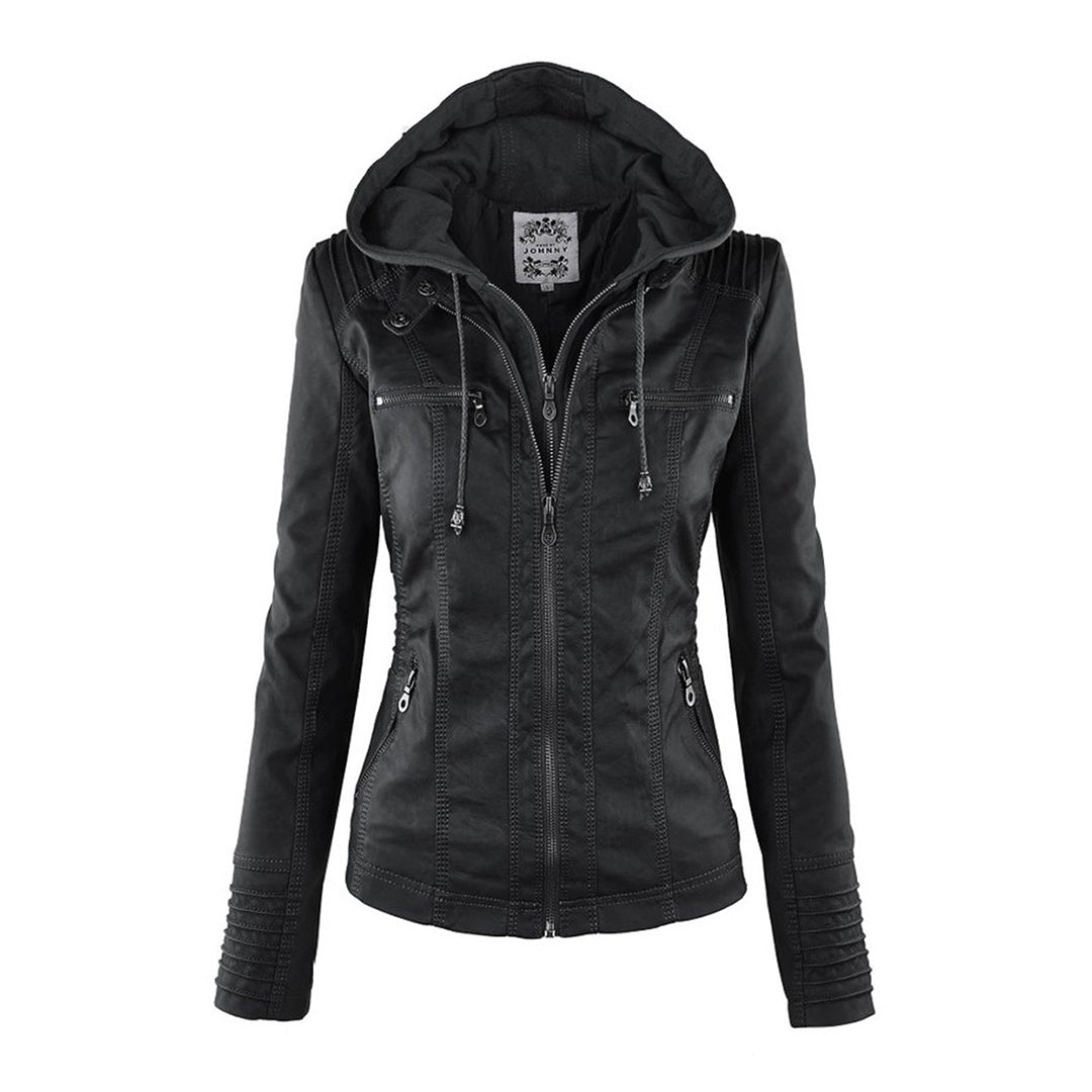 Women's Stylish Faux Leather Jacket