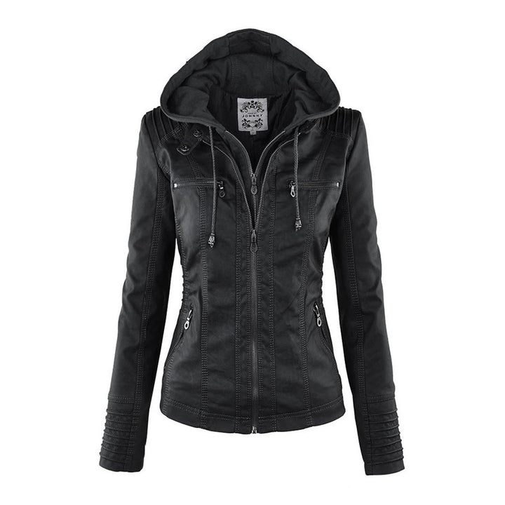 Women's Stylish Faux Leather Jacket