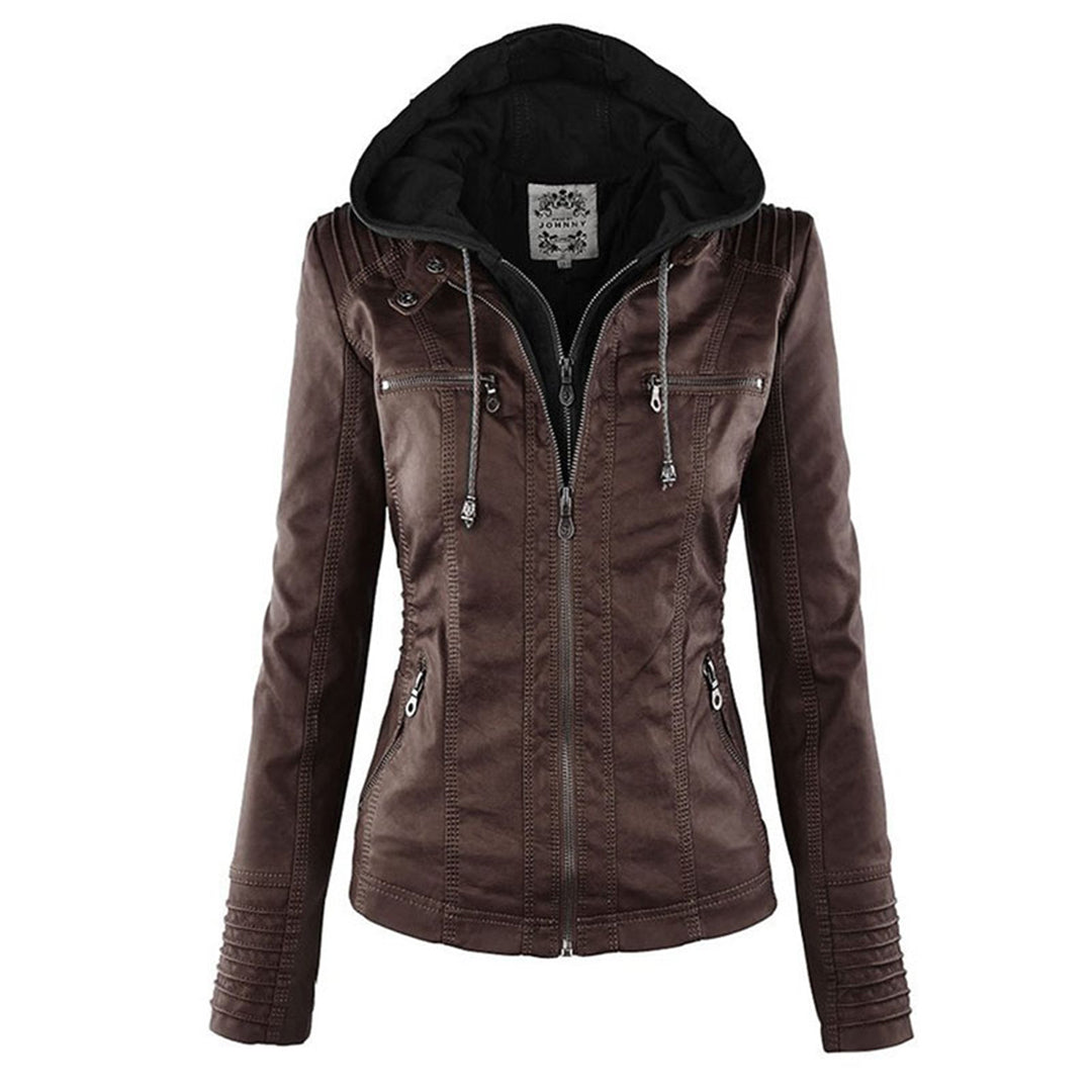 Women's Stylish Faux Leather Jacket