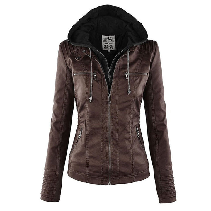 Women's Stylish Faux Leather Jacket