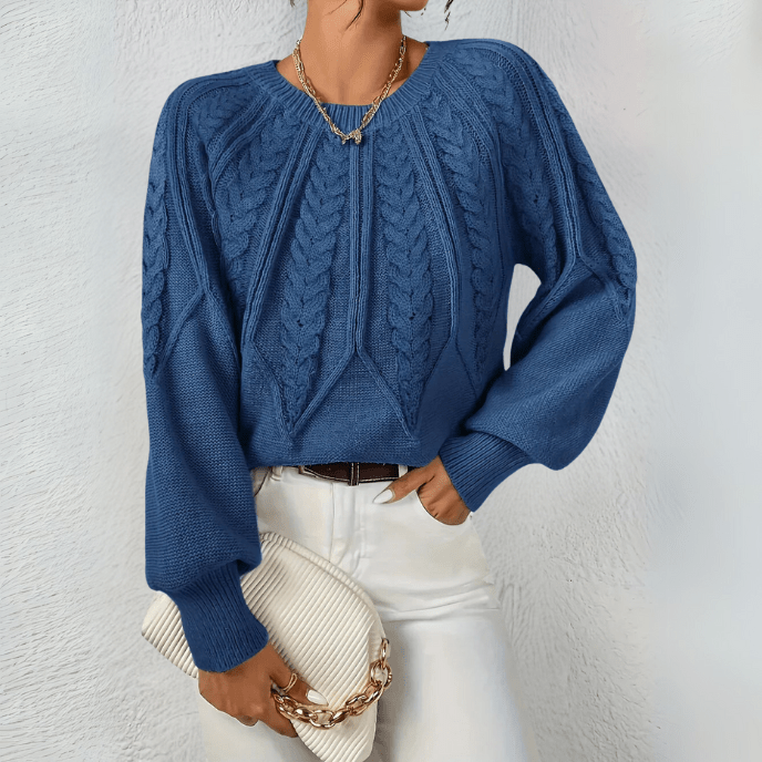 Women's Pretty Cable Knit Jumper