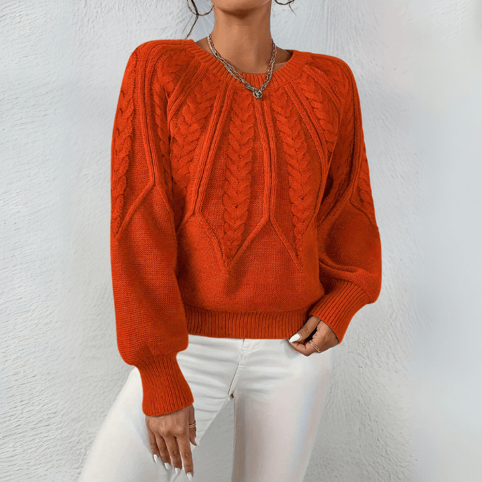Women's Pretty Cable Knit Jumper