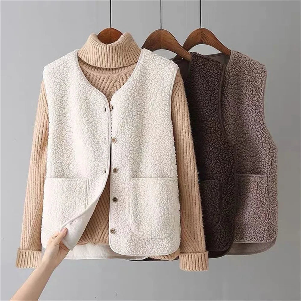 Women's Tailored Reversible Fleece Gilet