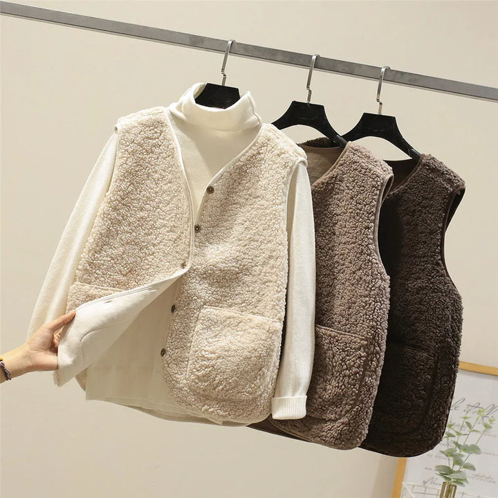 Women's Tailored Reversible Fleece Gilet