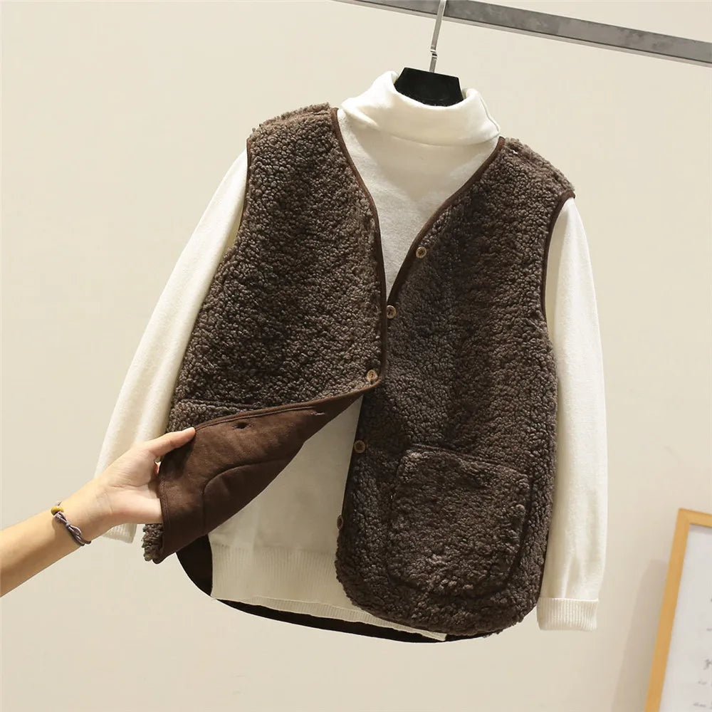 Women's Tailored Reversible Fleece Gilet