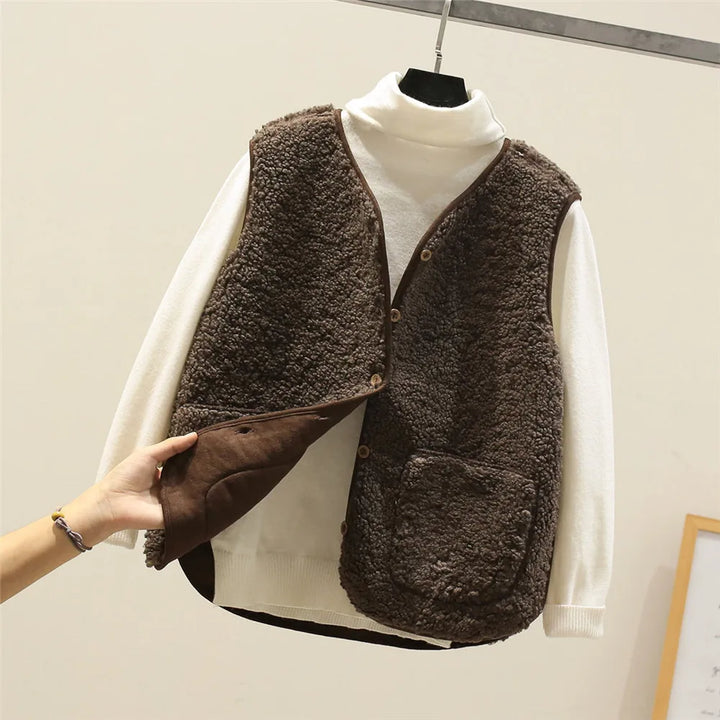 Women's Tailored Reversible Fleece Gilet