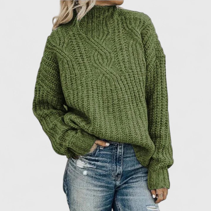 Women's Lightweight Cable Knit Jumper