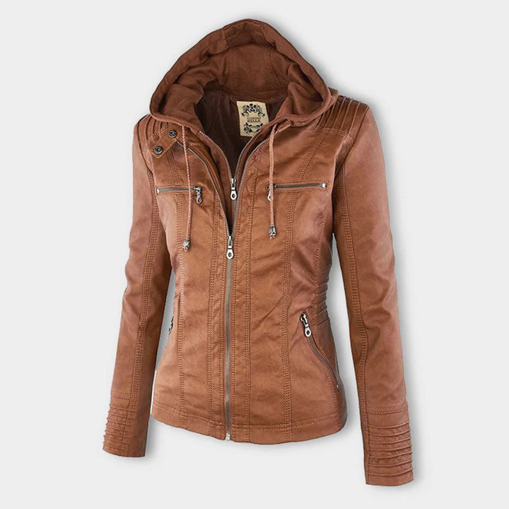 Women's Stylish Faux Leather Jacket