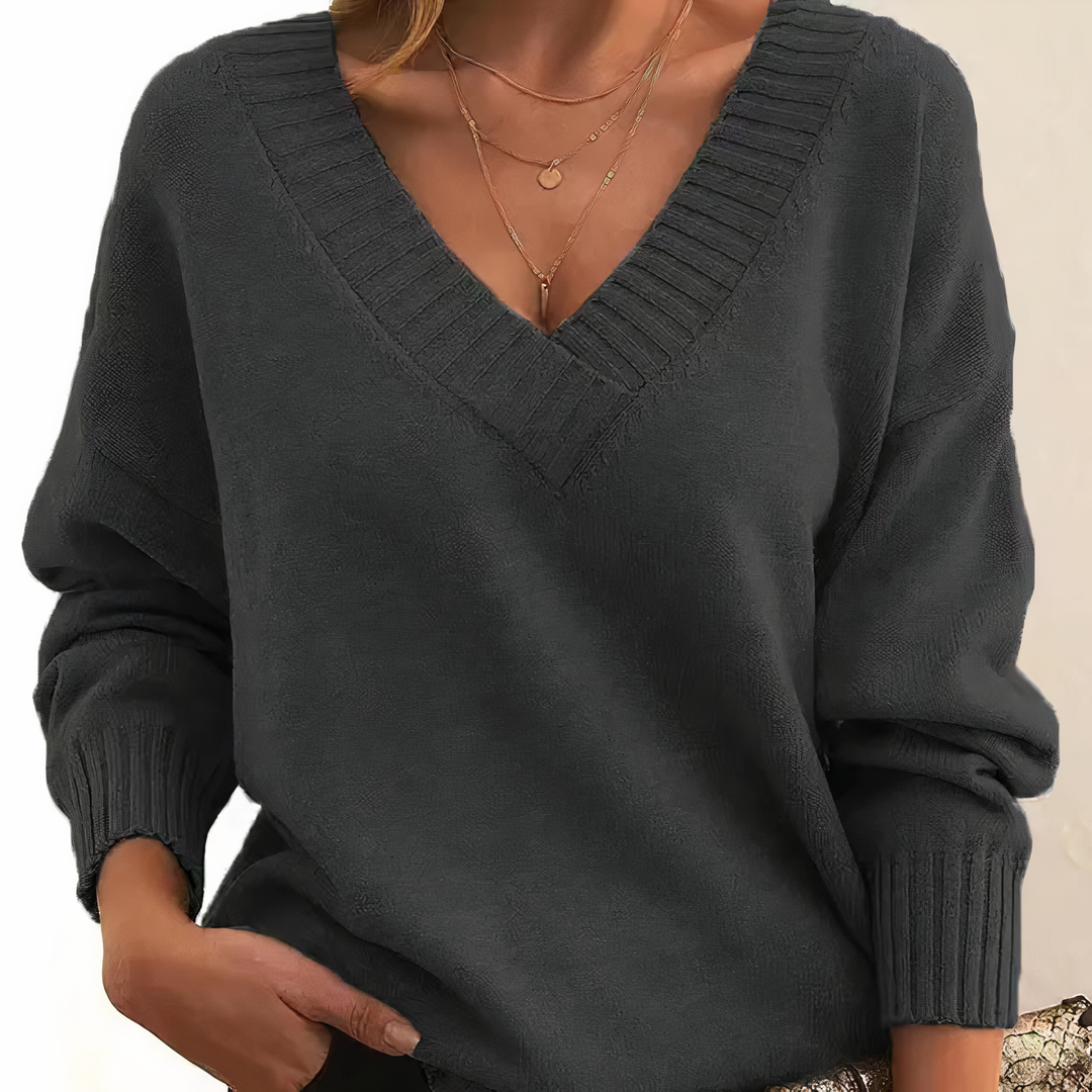 Women's Beautiful V Neck Knit Jumper