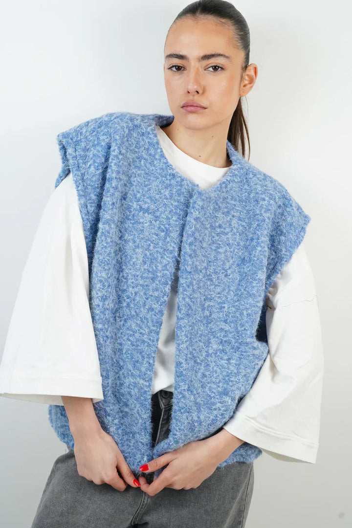 Women's Pretty Oversized Knit Vest