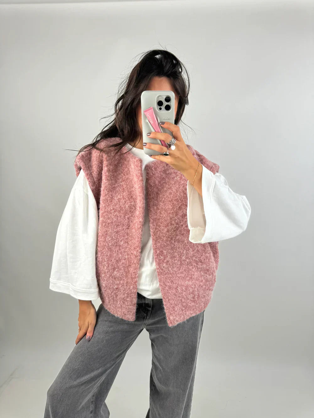 Women's Pretty Oversized Knit Vest