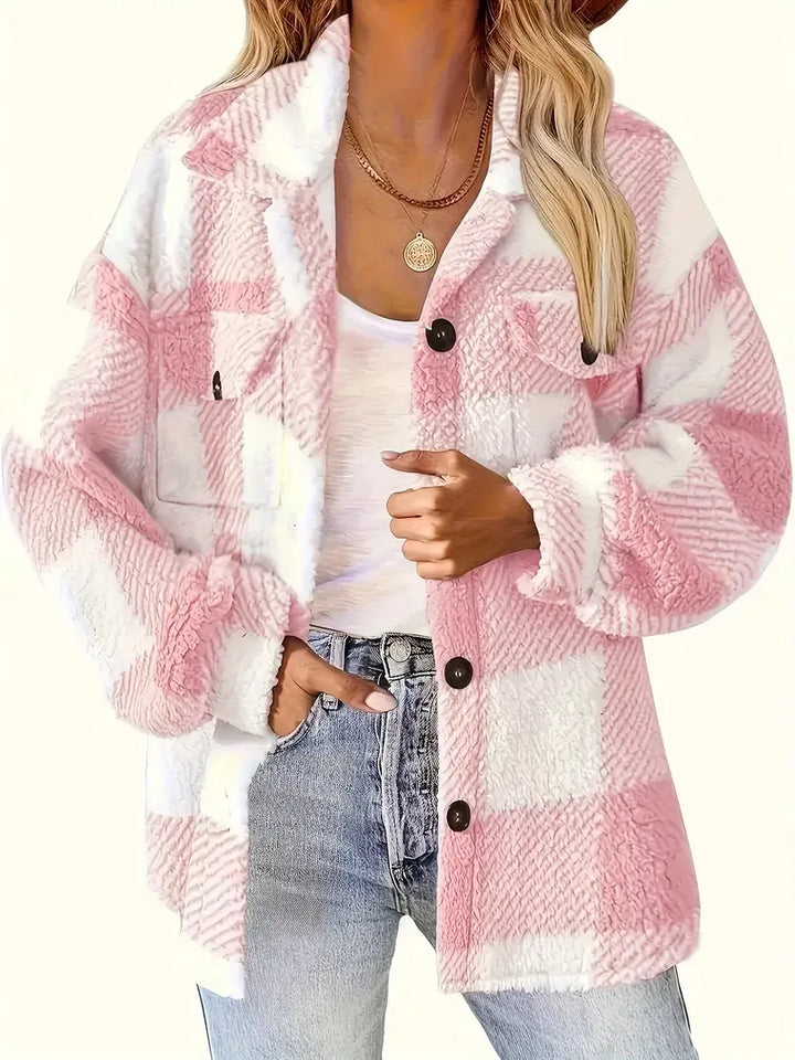 Women's Smart Plaid Fleece Jacket