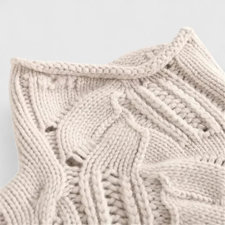 Women's Elegant Cable Knit Jumper