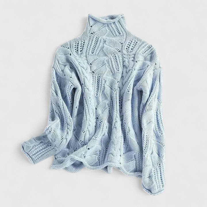 Women's Elegant Cable Knit Jumper