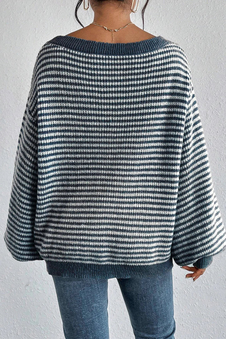 Women's Sophisticated Oversized Off Shoulder Knit Jumper
