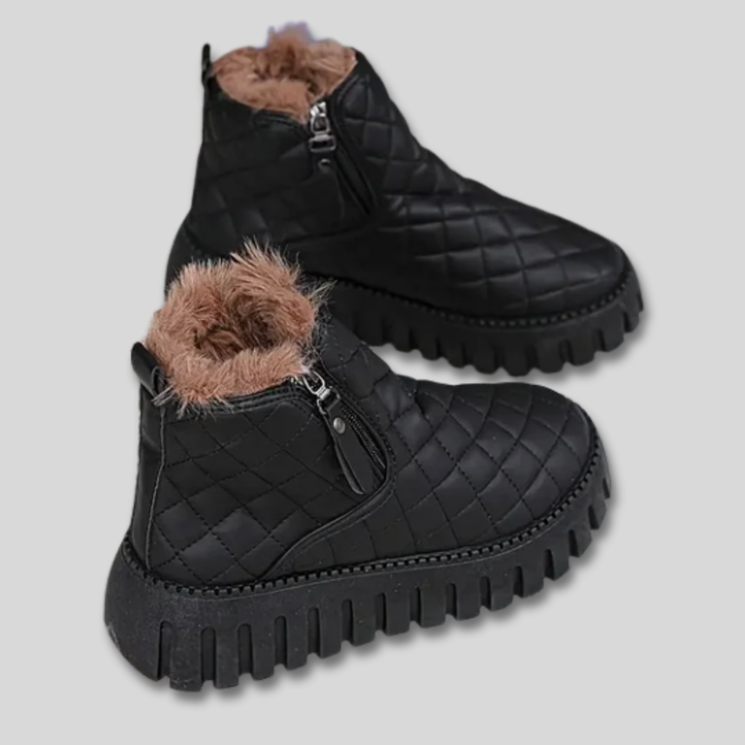 Women's Cosy Quilted Winter Ankle Boots
