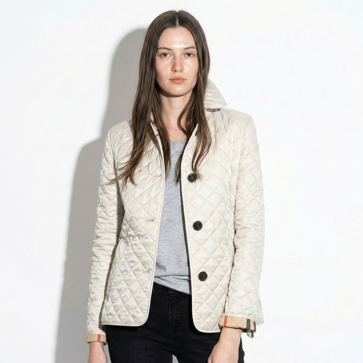 Women's Stylish Quilted Jacket with Stand Collar