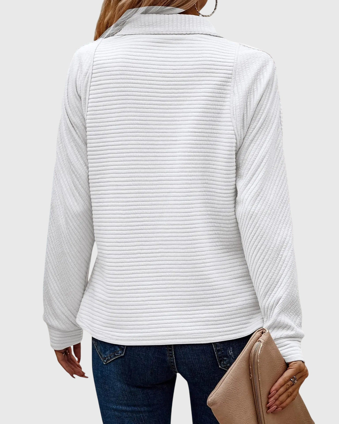 Women's Relaxed Ribbed Knit Jumper