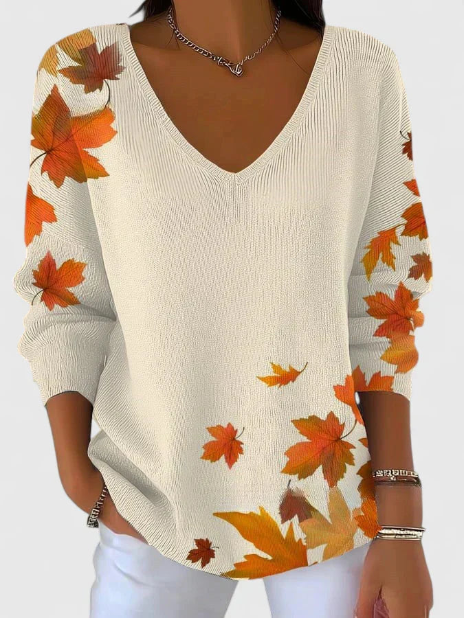 Women's Elegant V Neck Jumper