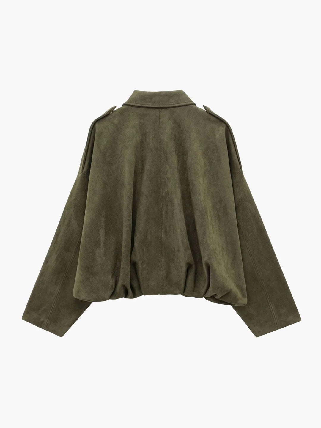 Women's Stylish Suede Bomber Jacket