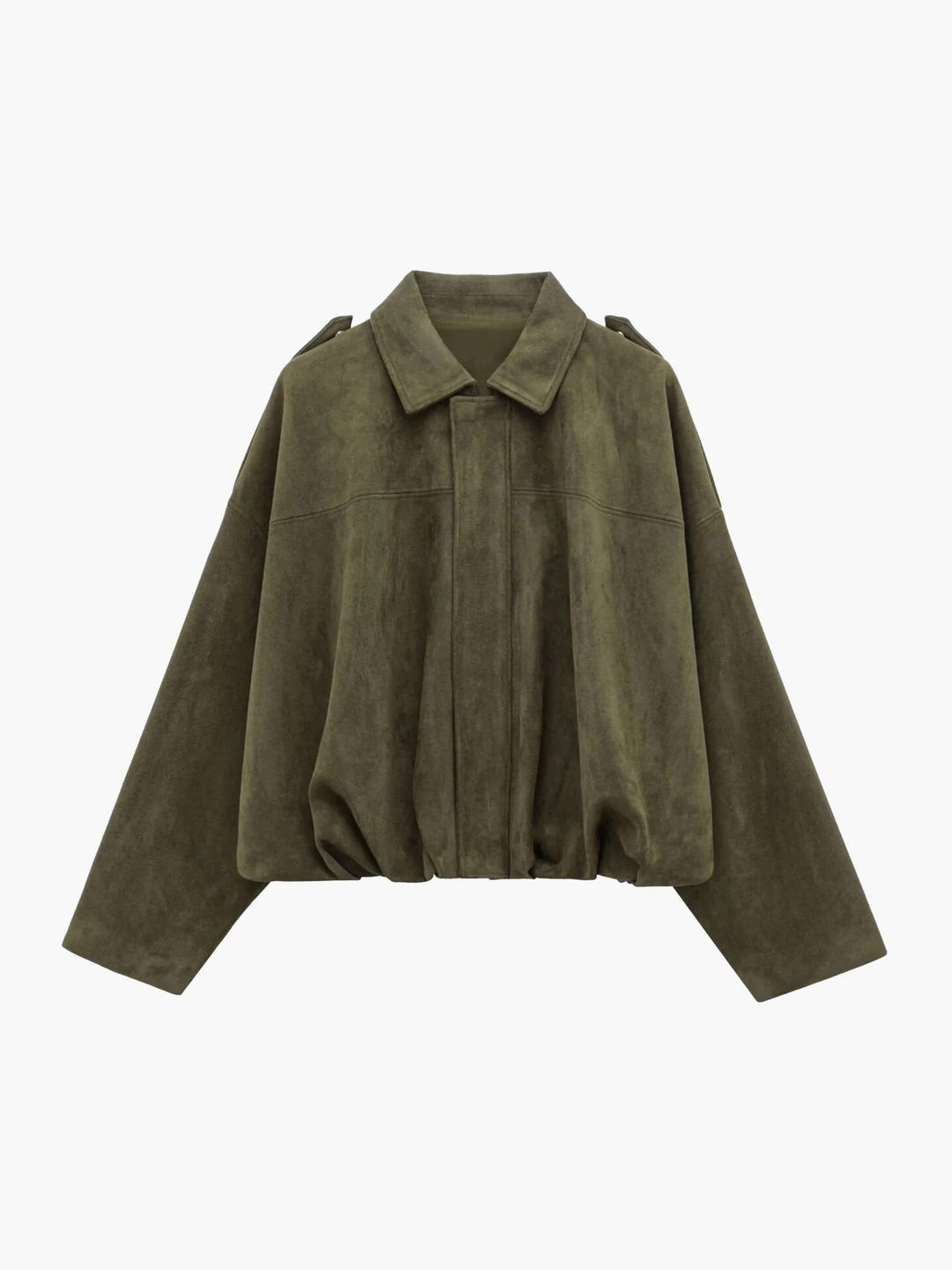 Women's Stylish Suede Bomber Jacket