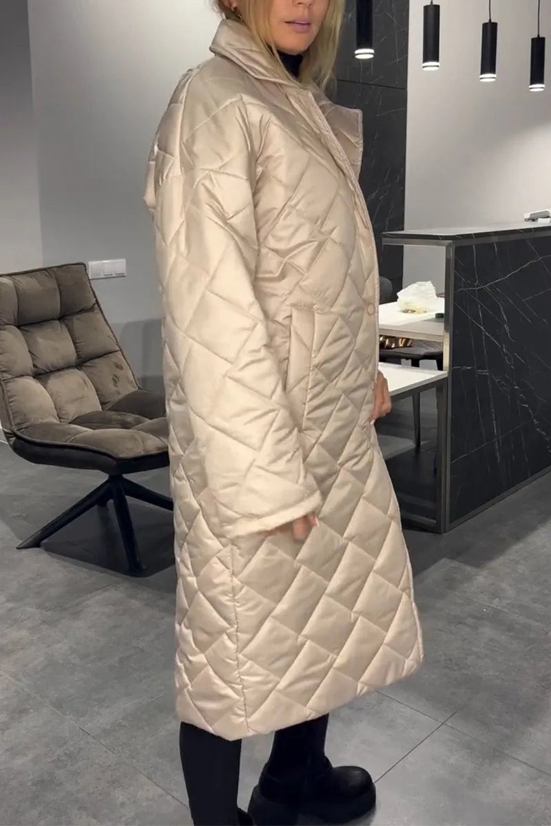Women's Elegant Quilted Puffer Coat