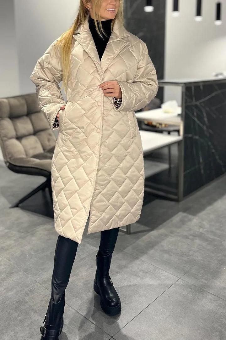 Women's Elegant Quilted Puffer Coat