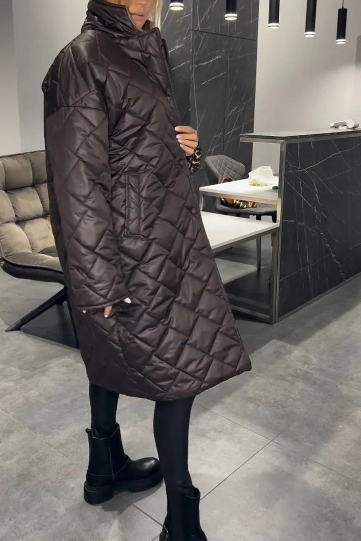 Women's Elegant Quilted Puffer Coat