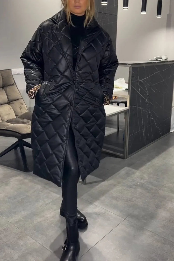 Women's Elegant Quilted Puffer Coat
