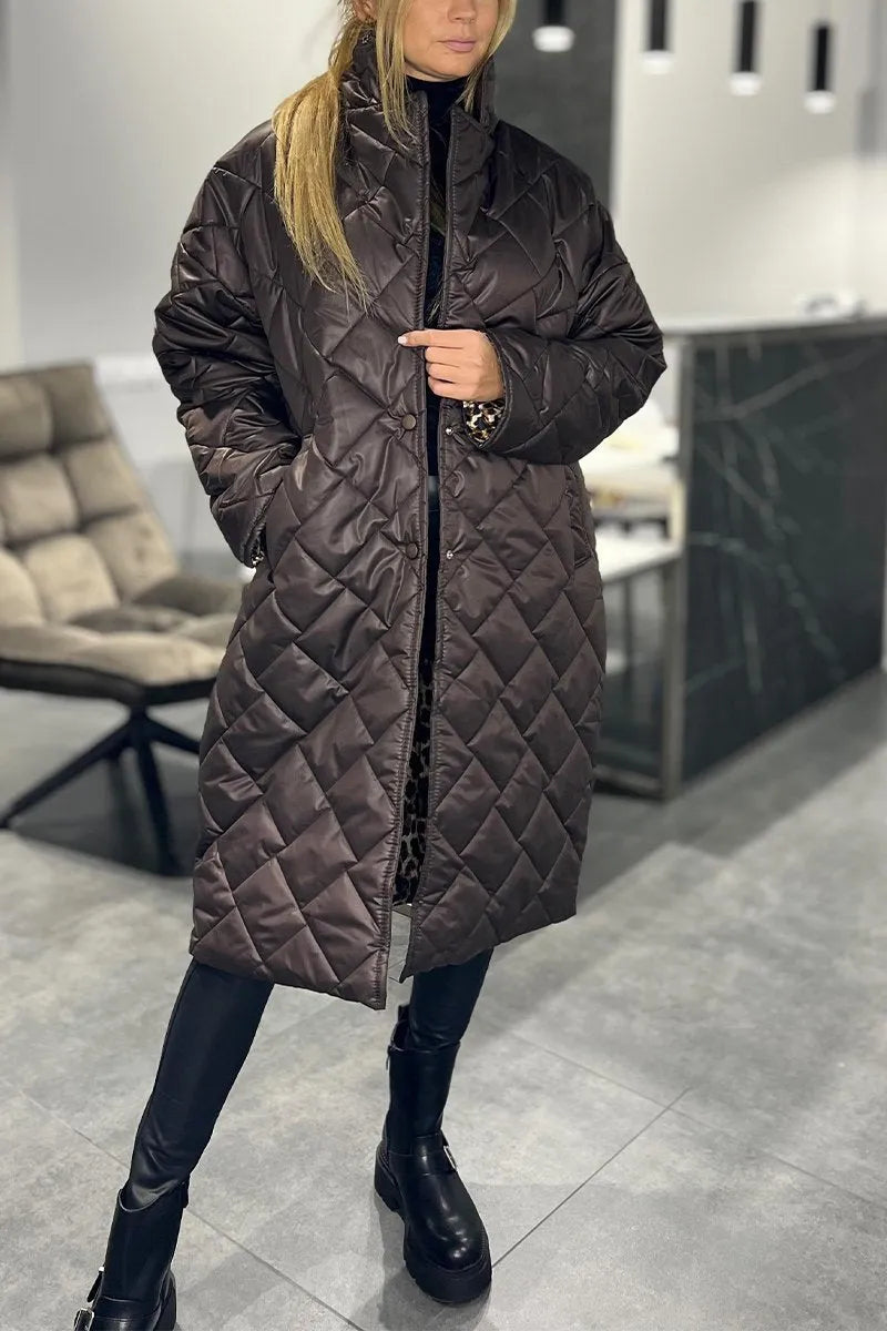 Women's Elegant Quilted Puffer Coat