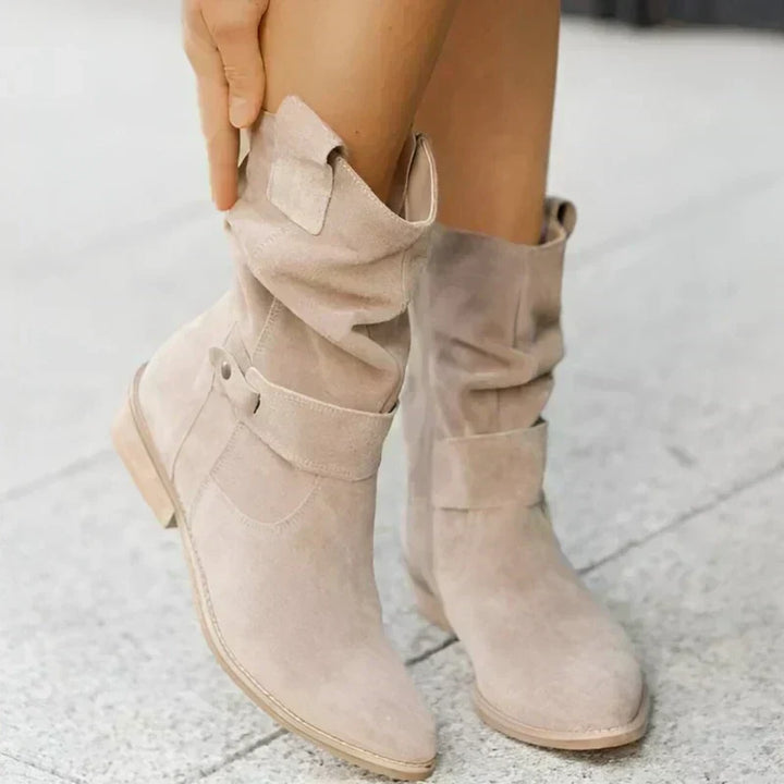 Women's Timeless Comfortable Ankle Boots with Block Heel